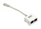 Hyperline Разветвитель RJ-45 4Pr.T568A/T568B -> 2 x 2Pr.10BASE-T - 2