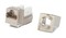 Hyperline Вставка Keystone Jack RJ-45(8P8C), категория 6A, экранированная, 110 IDC, заделка с помощью NE-TOOL, белая - 4