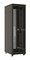 Hyperline Шкаф напольный 19-дюймовый, 37U, 1833x600х600 мм (ВхШхГ), передняя и задняя распашные перфорированные двери (75%), ручка с замком, крыша нового типа, цвет черный (RAL 9004) (разобранный) - 6