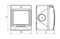 DKC / ДКС Коробка для настенного монтажа, IP55, 2 модуля, серая, Avanti - 2