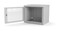 Hyperline Шкаф настенный 19-дюймовый (19"), 6U, 367x600х450мм, перфорированная стальная дверь, несъемные стенки, 1 пара профилей, цвет серый (RAL 7035) (собранный) - 38