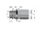 DKC / ДКС Муфта труба-коробка с герметичным уплотнителем, ф16мм, IP68, М20х1,5, для кабеля ф8 - 12мм, никелированная латунь - 5