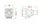 Hyperline Вставка формата Keystone Jack с проходным адаптером RCA (белый), D type, ROHS, белая - 20