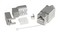Hyperline Вставка Keystone Jack RJ-45(8P8C), категория 6A, экранированная, 110 IDC, заделка с помощью NE-TOOL, белая - 27
