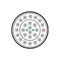 Hyperline UUTP100-C5-S24-IN-PVC-GY(UTP100-C5-SOLID-INDOOR) Кабель витая пара, неэкранированная U/UTP, категория 5, 100 пар (4 пары (24 AWG)х25), одножильный (solid), PVC, -20°C - +60°C, серый - 6