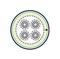Hyperline (FTP50-C3-SOLID-OUTDOOR) Кабель витая пара, экранированная F/UTP, категория 3, 50 пар (24 AWG), одножильный (solid), экран-фольга, внешний, UV PE, -40°C - +60°C, черный - 7
