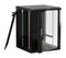 Hyperline Шкаф настенный 19-дюймовый (19"), 18U, 920x600х450мм, стеклянная дверь с перфорацией по бокам, ручка с замком, с возможностью установки на ножки (в комплекте), цвет черный (RAL 9004) (разобранный) - 31