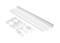 LEGRAND Snap-On Мобильная колонна алюминиевая с крышкой из пластика 2 секции, высота 2 м, цвет белый - 9