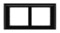 DKC / ДКС Рамка-суппорт черная для In-liner Front, 4 мод., Avanti - 25