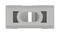 DKC / ДКС Держатель двухкомпонентный для крепления труб, ф16мм, пластик, RAL 7035 - 20