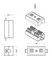 Hyperline Проходной адаптер (coupler), Dual IDC, категория 5e, 4 пары - 12