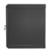 Hyperline Шкаф настенный 19-дюймовый (19"), 6U, 367x600х600мм, стальная дверь, несъемные стенки, 1 пара профилей, цвет черный (RAL 9005) (собранный) - 60
