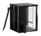 Hyperline Шкаф настенный 19-дюймовый (19"), 12U, 650x600х450мм, стеклянная дверь с перфорацией по бокам, ручка с замком, цвет черный (RAL 9004) (разобранный) - 59