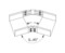 DKC / ДКС Угол СРО от 0 до 44° горизонтальный изменяемый, основание 150мм, высота 80мм, сталь - 12