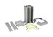 LEGRAND Snap-On Мини-колонна алюминиевая с крышкой из алюминия 4 секции, высота 0.3 м, цвет алюминий - 12