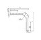 DKC / ДКС Поворот труба-труба 90°, номинальный ф16мм, IP67, толщина стенки 1мм, из нержавеющей стали AISI 304 - 12