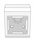 DKC / ДКС In-liner Classic PDM Коробка монтажная для ЭУИ, 2М, пластик, цвет белый, Mosaic 45 - 12