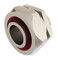DKC / ДКС Муфта металлорукав-коробка, ф26мм, IP40/IP44/IP66/IP67, М25х1,5 наружная резьба, никелированная латунь - 22