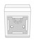 DKC / ДКС In-liner Classic PDM Коробка монтажная для ЭУИ, 2М, пластик, цвет белый, Mosaic 45 - 22