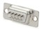Hyperline Разъем D-SUB, 9 контактов, папа (male), под пайку - 45