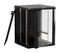 Hyperline Шкаф настенный 19-дюймовый (19"), 6U, 367x600х600мм, стеклянная дверь с перфорацией по бокам, ручка с замком, цвет черный (RAL 9004) (разобранный) - 120