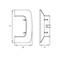 DKC / ДКС In-Liner Front/Aero Ввод в потолок/стену/щиток/коробку/шкаф, для кабель-канала 110х50.0мм, пластик, белый RAL 9016 - 24