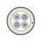 Hyperline (FTP50-C3-SOLID-INDOOR) Кабель витая пара, экранированная F/UTP, категория 3, 50 пар (24 AWG), одножильный (solid), экран-фольга, PVC, -20°C - +50°C, серый - 24