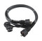 Hyperline Промышленный патч-корд F/UTP, экранированный, IP67, категория 5e, с защитными крышками, 2 м, черный - 24