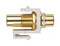 Hyperline Вставка формата Keystone Jack с проходным адаптером RCA (белый), Hex. type, gold plated, ROHS, белая - 111