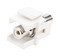 Hyperline Вставка формата Keystone Jack с проходным адаптером RCA (белый), D type, ROHS, белая - 109