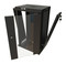 Hyperline Шкаф настенный 10'', 15U, 774,5х390х300, уст. размер 254 мм, со стеклянной дверью, открывающиеся стенки, возможность установки вентилятора, цвет черный (RAL 9004) (собранный) - 58