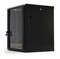 Hyperline Шкаф настенный 19-дюймовый (19"), 27U, 1304x600х450мм, стеклянная дверь с перфорацией по бокам, ручка с замком, цвет черный (RAL 9004) (разобранный) - 148