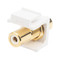 Hyperline Вставка формата Keystone Jack с проходным адаптером RCA (белый), Hex. type, gold plated, ROHS, белая - 118