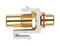 Hyperline Вставка формата Keystone Jack с проходным адаптером RCA (красный), Hex. type, gold plated, ROHS, белая - 60