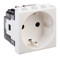 DKC / ДКС Розетка "Белое облако", 2P+E, с з/ш, 2 мод., Avanti - 117