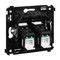 DKC / ДКС Розетка RJ-45 в стену, 5e двойная, "Черный квадрат", Avanti - 119