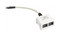 Hyperline Разветвитель RJ-45 4Pr.T568A/T568B -> 2Pr.10BASE + 2Pr.USOC - 31