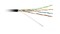 Hyperline (500 м) Кабель витая пара U/UTP, кат.5e, 4 пары (24 AWG), одножильн. (solid), с металл. тросом, внешний, PE, -40°C - +60°C, черный - гарантия: 15 лет компонентная - 62