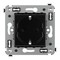 DKC / ДКС Розетка в стену, 2P+E, с з/ш, "Черный квадрат", Avanti - 122