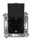 DKC / ДКС Розетка с крышкой в стену, 2P+E, "Черный квадрат", Avanti - 122