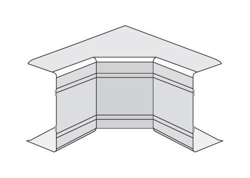 DKC / ДКС In-liner Classic NIA Угол внутренний 90°, для кабель-канала TA-GN 60х40.0мм, пластик, белый RAL 9016