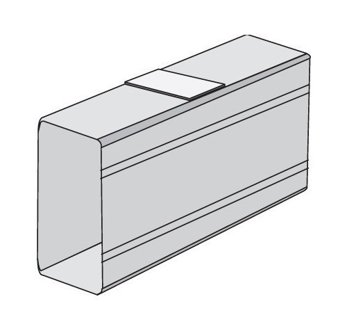 DKC / ДКС In-liner Classic SGAN80 Накладка на стык профиля, для кабель-канала TA-GN высотой 80мм, пластик, цвет белый