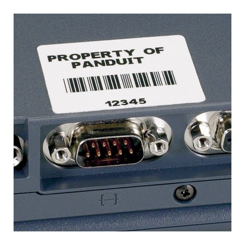 PANDUIT Белая наклейка из полиэстера 38.1мм x 19.05мм (250 шт. в кассете)