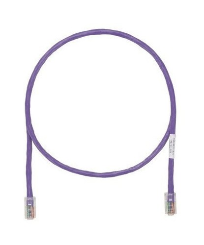 PANDUIT Патч-корд TX5e UTP, Cat.5e, с модульными разъёмами PAN-PLUG™ на обоих концах, 24 AWG, 0.5 м, фиолетовый