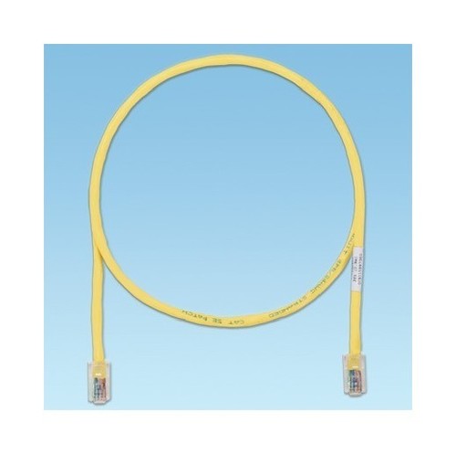 PANDUIT Патч-корд TX5e UTP, Cat.5e, с модульными разъёмами PAN-PLUG™ на обоих концах, 24 AWG, 1м, желтый