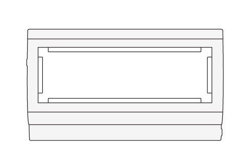 DKC / ДКС In-liner Classic PDA-345N80 Рамка на кабель-канал TA-GN шириной 80мм, 6М, пластик, цвет белый, Mosaic 45