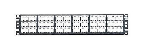 PANDUIT Модульная патч-панель высокой плотности Mini-Com® 19", 72 порта, 2U c маркерами