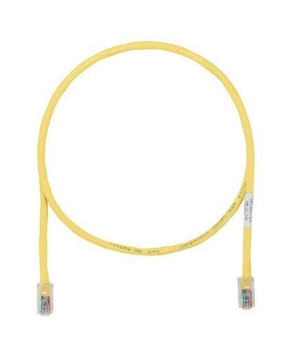 PANDUIT Патч-корд TX5e UTP, Cat.5e, с модульными разъёмами PAN-PLUG™ на обоих концах, 24 AWG, 7 м, желтый