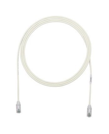 PANDUIT Патч-корд малого диаметра (3,8мм) с модульными разъёмами RJ-45 Pan-Plug™ на обоих концах, 28 AWG, UTP, Cat.5e, LSZH, 7 м, белый