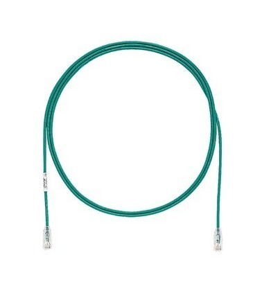 PANDUIT Патч-корд малого диаметра (3,8мм) с модульными разъёмами RJ-45 TX6™ на обоих концах, 28 AWG, UTP, Cat.6, LSZH, 0.5 м, зеленый